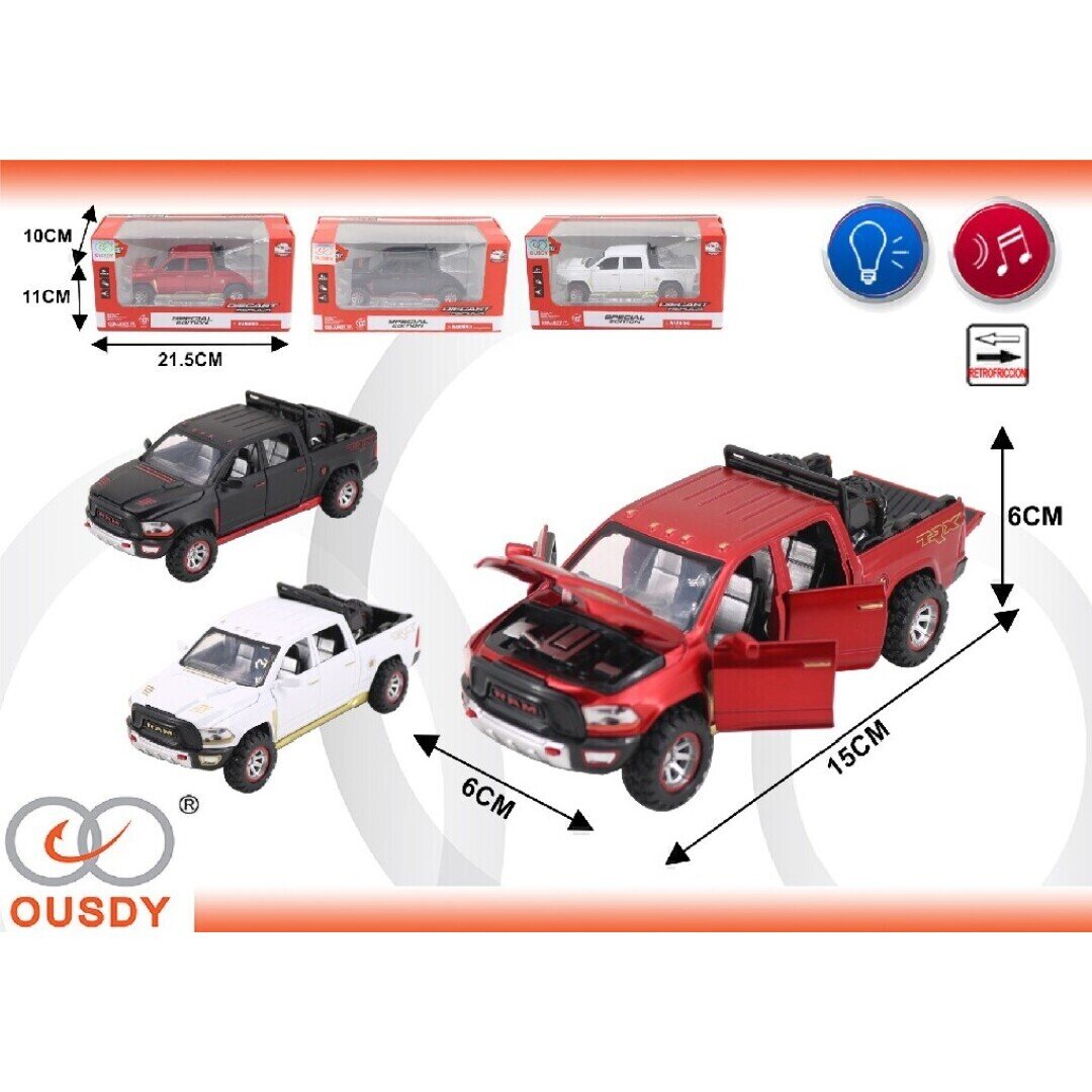 TODOTERRENO METALICO CON MUSICA Y LUCES C-3 TODOTERRENO METALICO CON MUSICA Y LUCES C-3