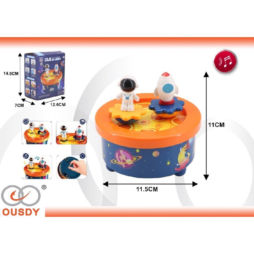 CAJA MUSICAL CON FORMA ESPACIO