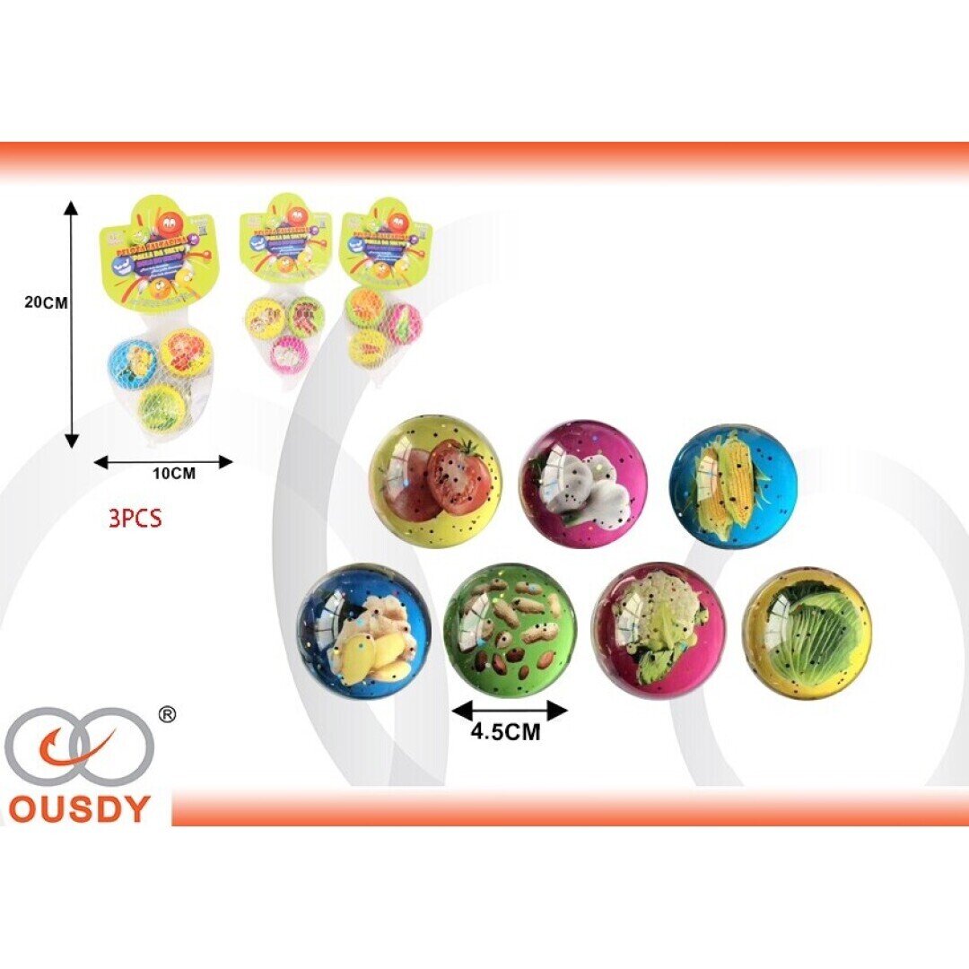 BOLSA DE 3 PELOTAS SALTARINA VERDURAS
