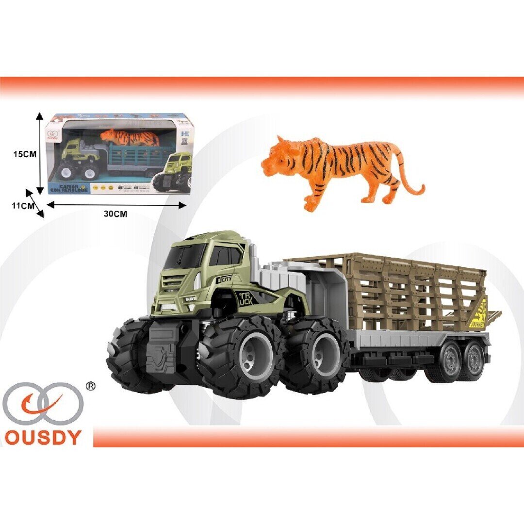 CAMION FRICCION CON TIGRE