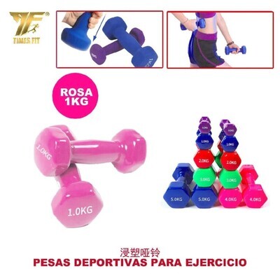 MANCUERNA VINILO 1KG ROSA