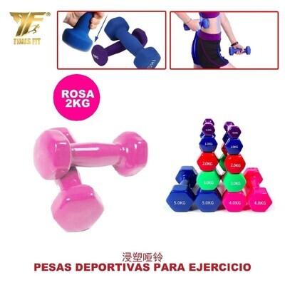 MANCUERNA VINILO 2KG ROSA