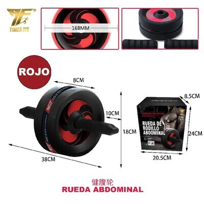 RUEDA DE RODILLO PARA ABDAMINAL DE RONDAS ROJO