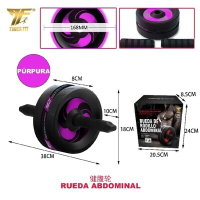 RUEDA DE RODILLO PARA ABDAMINAL DE RONDAS PURPURA