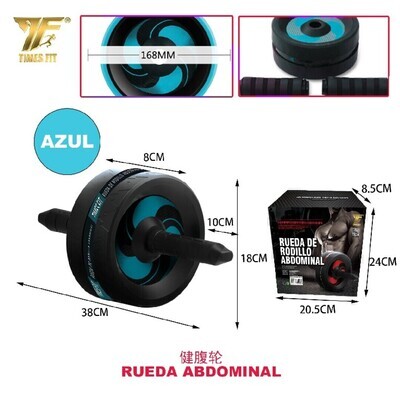 RUEDA DE RODILLO PARA ABDAMINAL DE RONDAS AZUL