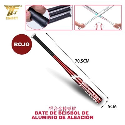 BATE DE BEISBOL DE ALUMINIO 69CM ROJO