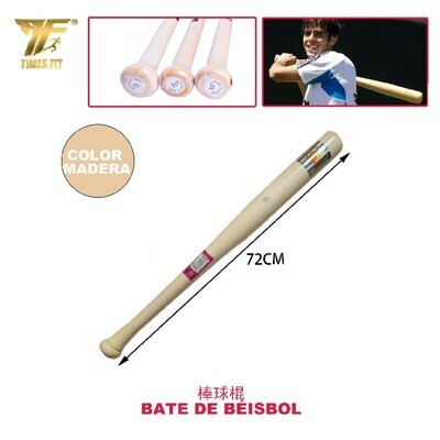 BATE DE BEISBOL COLOR MADERA 72CM