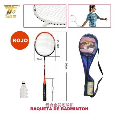 RAQUETADE BADMINTON 66CM ROJO