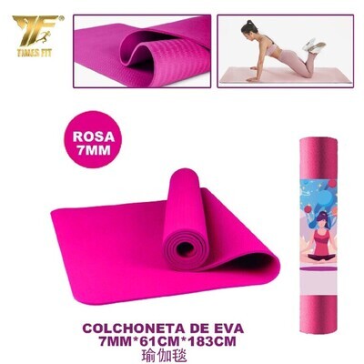 COLCHONETA DE EVA 7MM*183CM*61CM ROSA