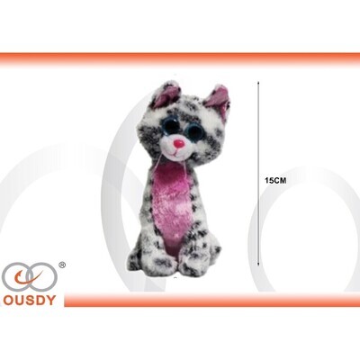 PELUCHE  GATO GRIS
