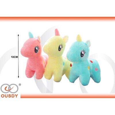 PELUCHE UNICORNIO 18CM