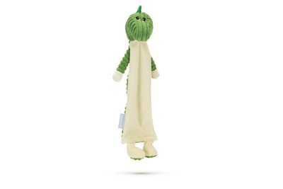 K&BZ FLATINO PELUCHE DINOSAURIO LOKY JUGUETE PERRO VERDE/BLANCO, 39X21X10 CM