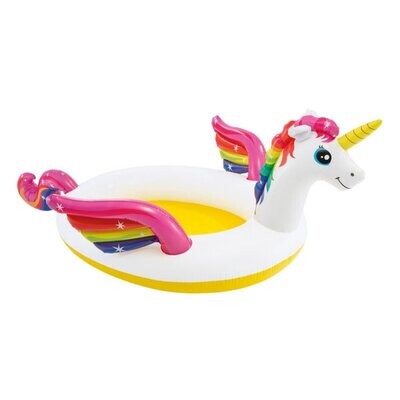 Piscina Unicornio Intex spray272x193x104