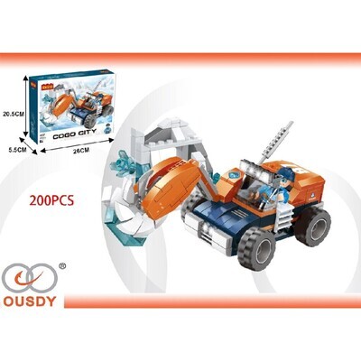 PUZZLE BLOQUES CITY  ESCAVADORA /200PCS