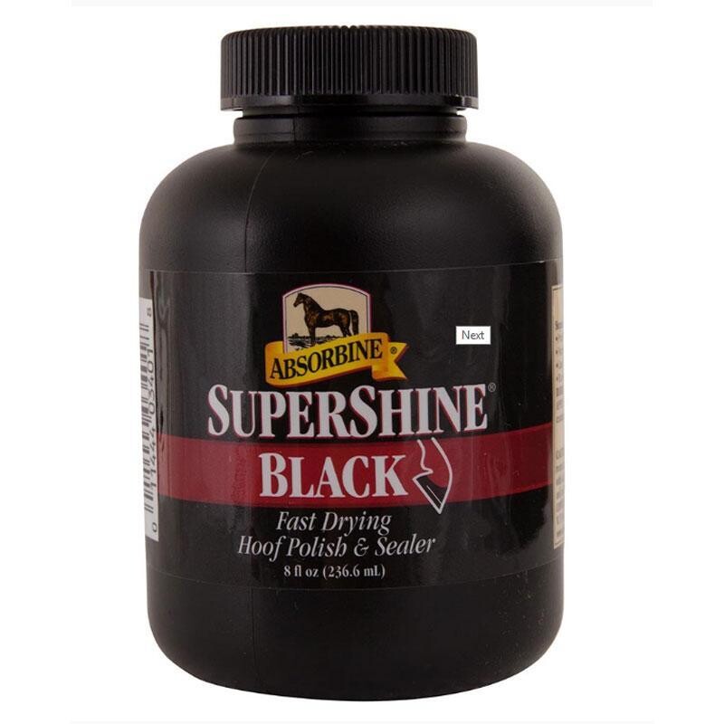 SUPERSHINE Esmalte y Sellador para Cascos  CABALLOS Y POTROS NEGRO