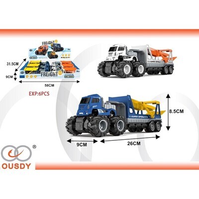 CAMION METALICO FRICCION EXP:6PCS