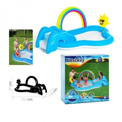 PISCINA C/TOBOGAN ARCO 257x145x91 R53092