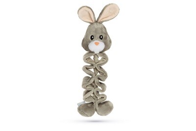K&BZ PELUCHE  CONEJO BONNY JUGUETE PERRO GRIS , 31X12,5X7,5 CM