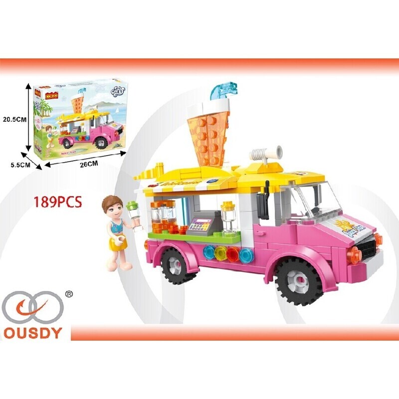 PUZZLE BLOQUES CAMION DE HELADO /189PCS