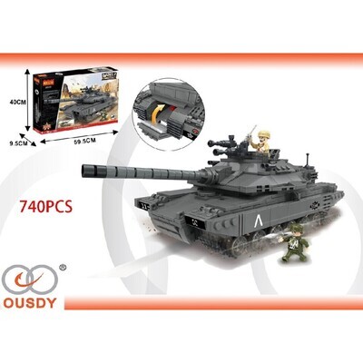 PUZZLE DE BLOQUE TANKE MK4 740PCS