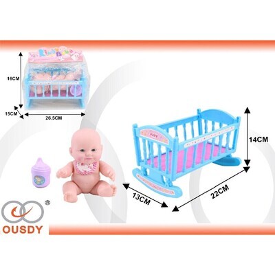 MUNECO SILICONA CON CAMA M-3