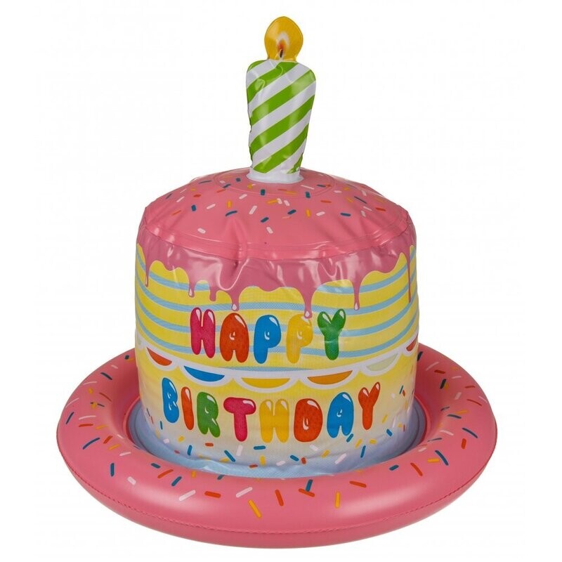 Gorro Tarta de Cumpleaños Hinchable
