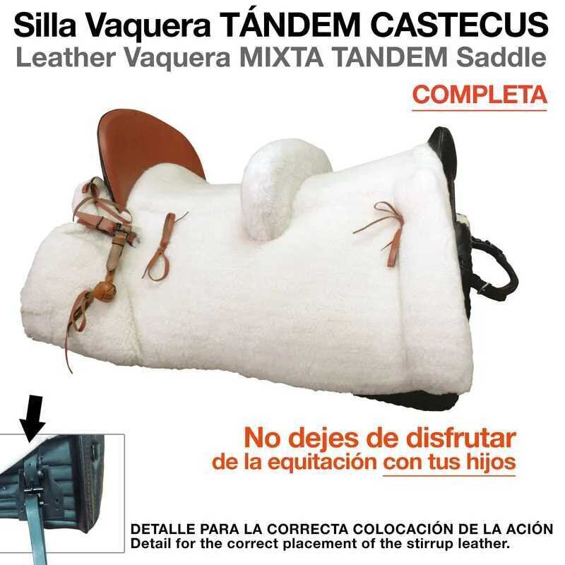 SILLA VAQUERA T�NDEM CASTECUS COMPLETA NEGRO SILLA VAQUERA T�NDEM CASTECUS COMPLETA NEGRO