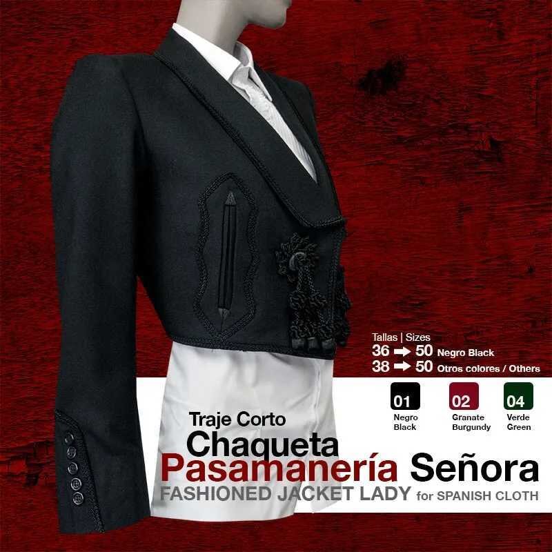 TRAJE CORTO CHAQUETA PASAMANER�A SE�ORA