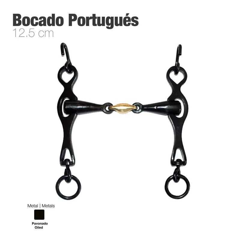 BOCADO PORTUGUÉS EMBOCADURA 3-PIEZAS 12.5cm