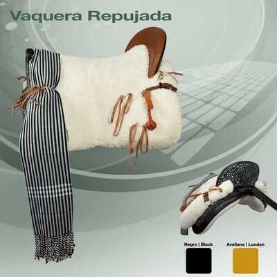 SILLA ZALDI C. VAQUERA REPUJADA (COMPLETA)