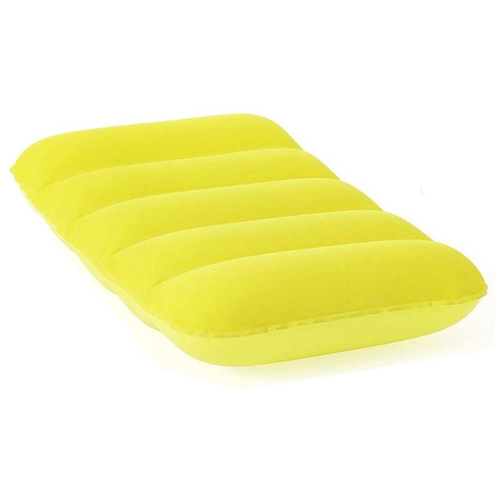 Cojín flocado hinchable 38x24x9 - 3 colores