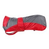 Abrigo Impermeable Lorient, XS, 30 cm, Rojo-Gris