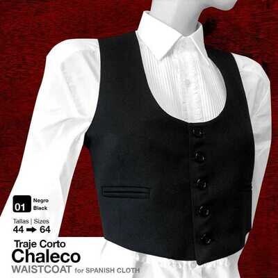 TRAJE CORTO CHALECO NEGRO