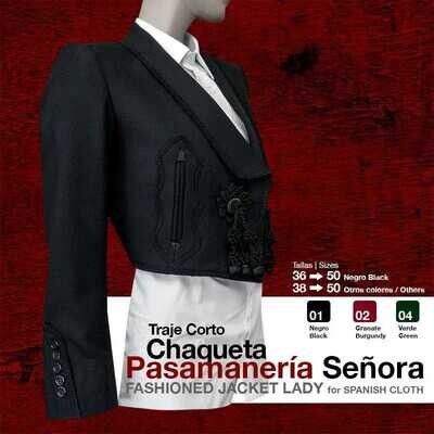 TRAJE CORTO CHAQUETA PASAMANER�A SE�ORA