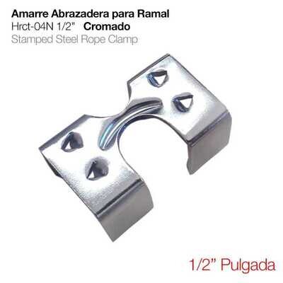 AMARRE ABRAZADERA PARA RAMAL HRCT-04N 1/2" CROMADO