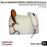 SILLA VAQUERA MIXTA LIGERA ECO. (COMPLETA) NEGRO