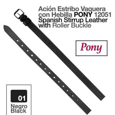 ACIÓN ESTRIBO VAQUERA CON HEBILLA PONY 12051