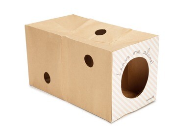 K BZ T�NEL DE CART�N PARA GATITO INJA 22 X 22 X 40 CM