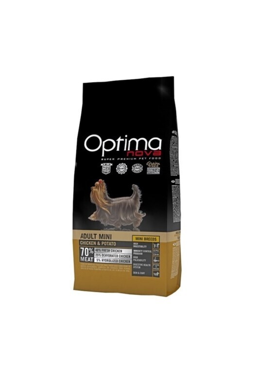 OPTIMA NOVA ADULT MINI CHICKEN POTATO 8 KG. GRAIN FREE