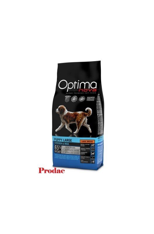 OPTIMA NOVA PUPPY LARGE 12 KG. Pollo/Arroz