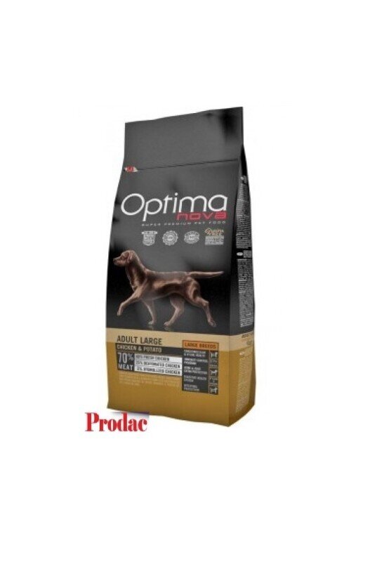 OPTIMA NOVA ADULT LARGE POLLO PATATA 12 KG. GRAIN FREE