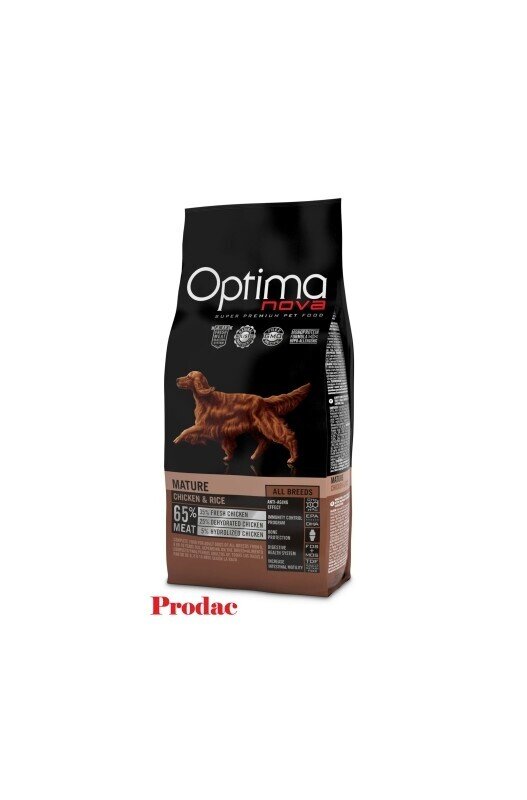 OPTIMA NOVA ADULT MATURE POLLO ARROZ 12 KG.