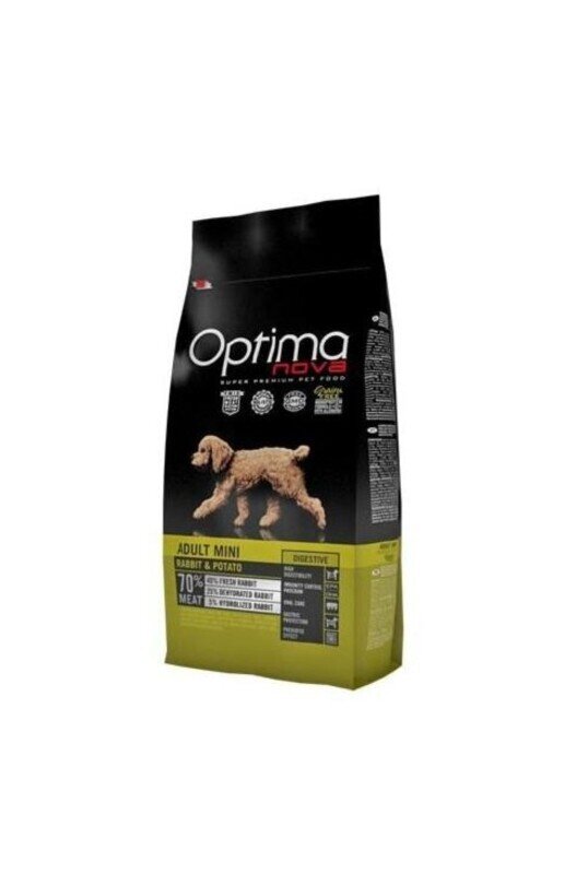 OPTIMA NOVA ADULT MINI RABBIT PATATA 800gr. GRAIN FREE