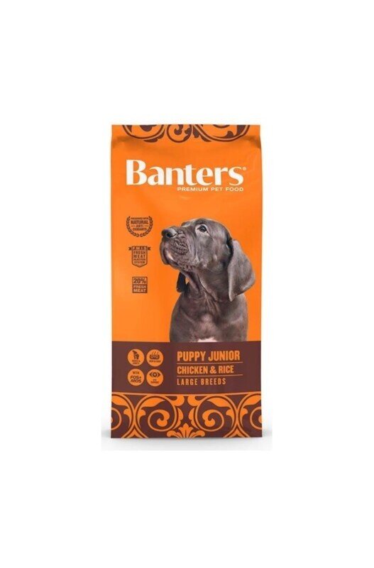 BANTERS DOG PUPPY JUNIOR & LARGE BREEDS 15 KG. BANTERS DOG PUPPY JUNIOR & LARGE BREEDS 15 KG.