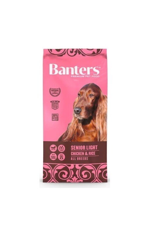 BANTERS DOG SENIOR&LIGHT 15 KG. Chicken&Rice