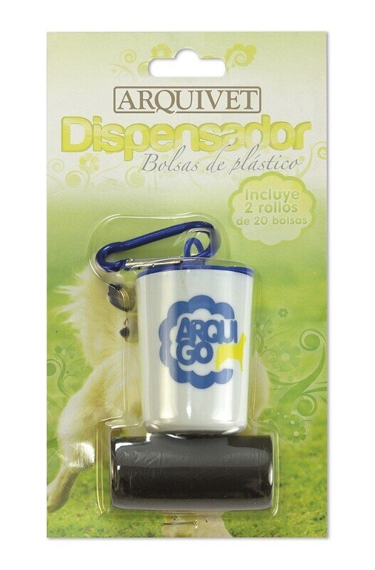 DISPENSADOR DE BOLSAS + 2 ROLLOS  2 UNIDADES