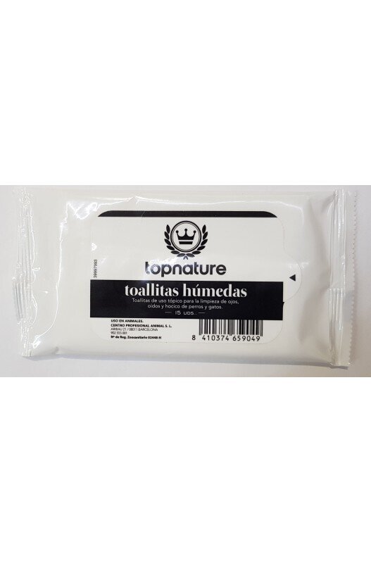 TOALLITAS HUMEDAS SOBRE 15 UDS. TOP NATURE