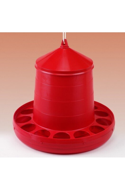 TOLVA PLASTICO AVES 12 KG. ROJO
