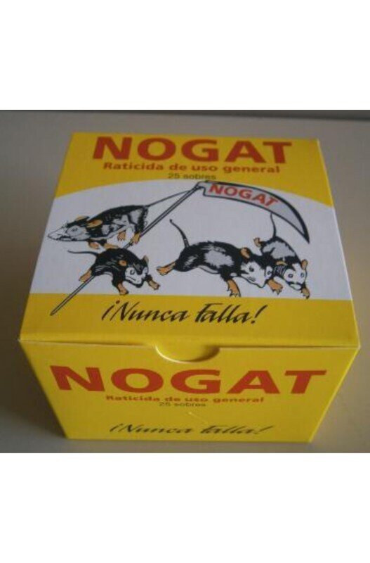 RATICIDA NOGAT 15 SOBRES. x 10 gr.