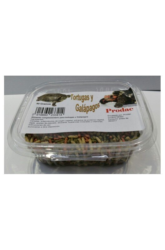 TORTUGA/GALAPAGO STICKS 90 gr. PRODAC Bandeja transparente